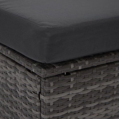 FiveOaks Ashford Patio Collections Ottoman in Dark Gray - Set of 2