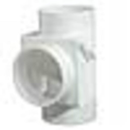 4" White Dryer Vent Heat Saver