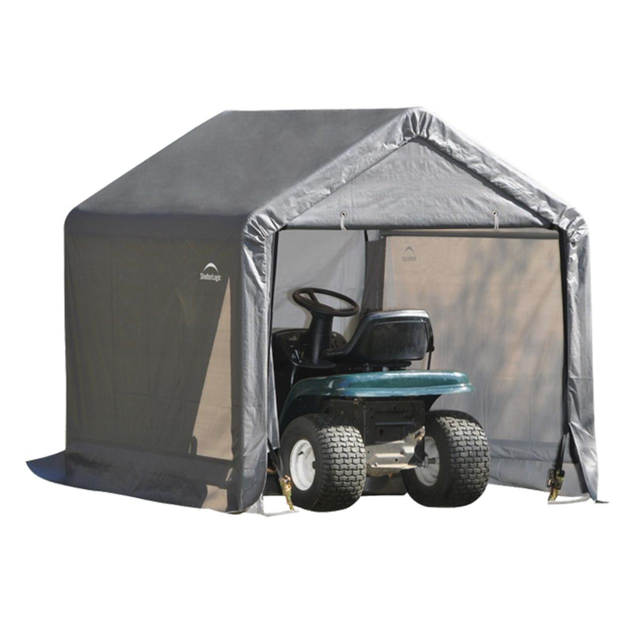 ShelterLogic 6' x 6' x 6' E-Series Gray Storage Shed - 70401