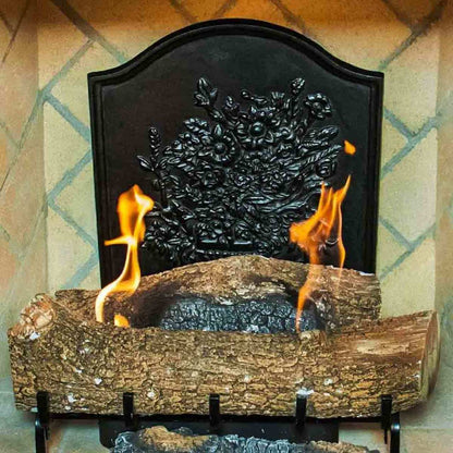 Bouquet Cast Iron Fireback - 20 " H x 17" W