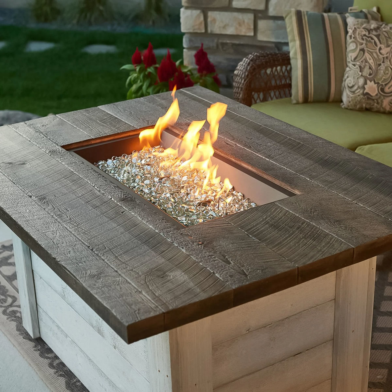 Outdoor Greatroom 48" Alcott Rectangular Fire Pit Table - ALC-1224