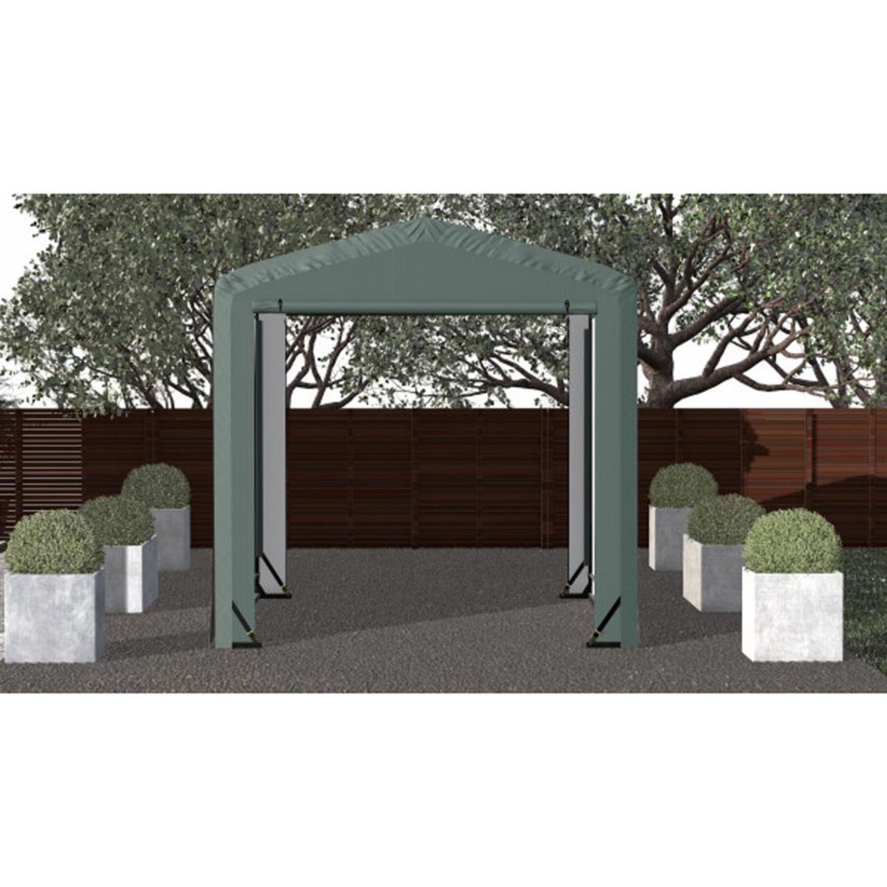 ShelterTube 10' x 14' x 10'  Wind & Snow-Load Rated Garage - Green