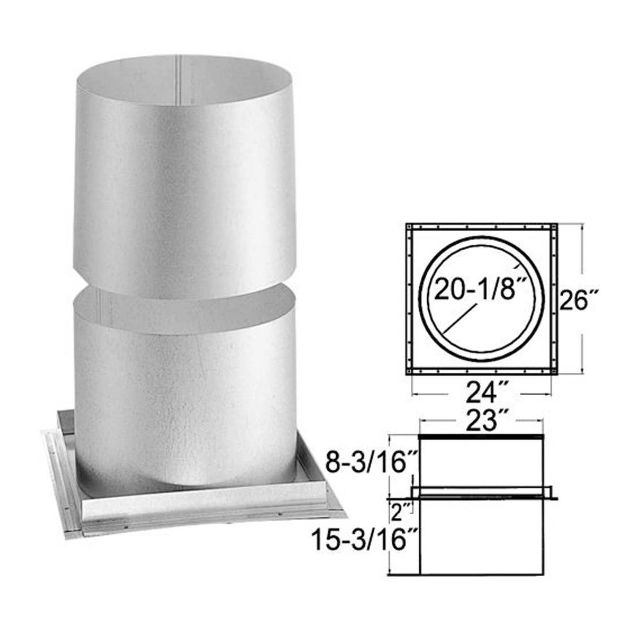 18'' DuraTech Firestop Radiation Shield - 18DT-FRS