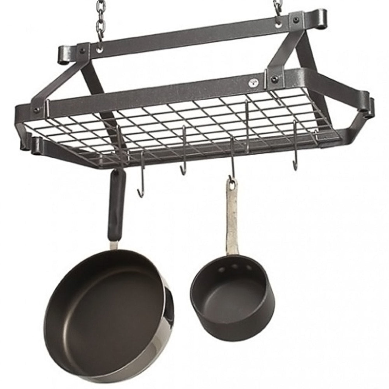 Decor Retro Rectangle Rack-Hammered Steel