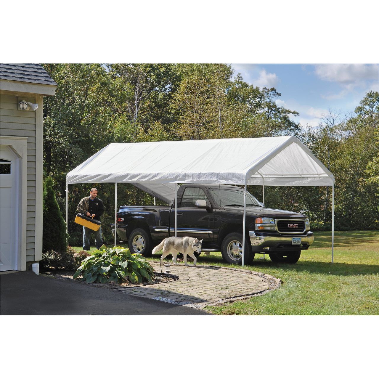 SuperMax 10' x 20' White Gazebo Canopy