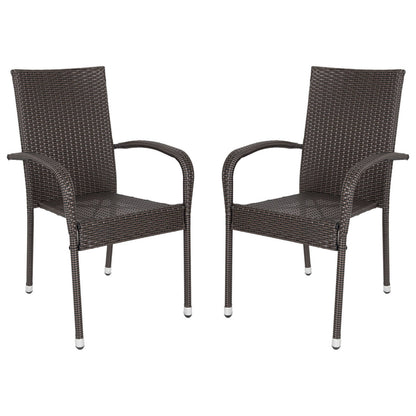 Fire Sense Hialeah Wicker Dining Chair Set of 2 - 65464
