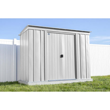 Arrow Classic Steel Storage Shed 8' x 4' -  Flute Gray