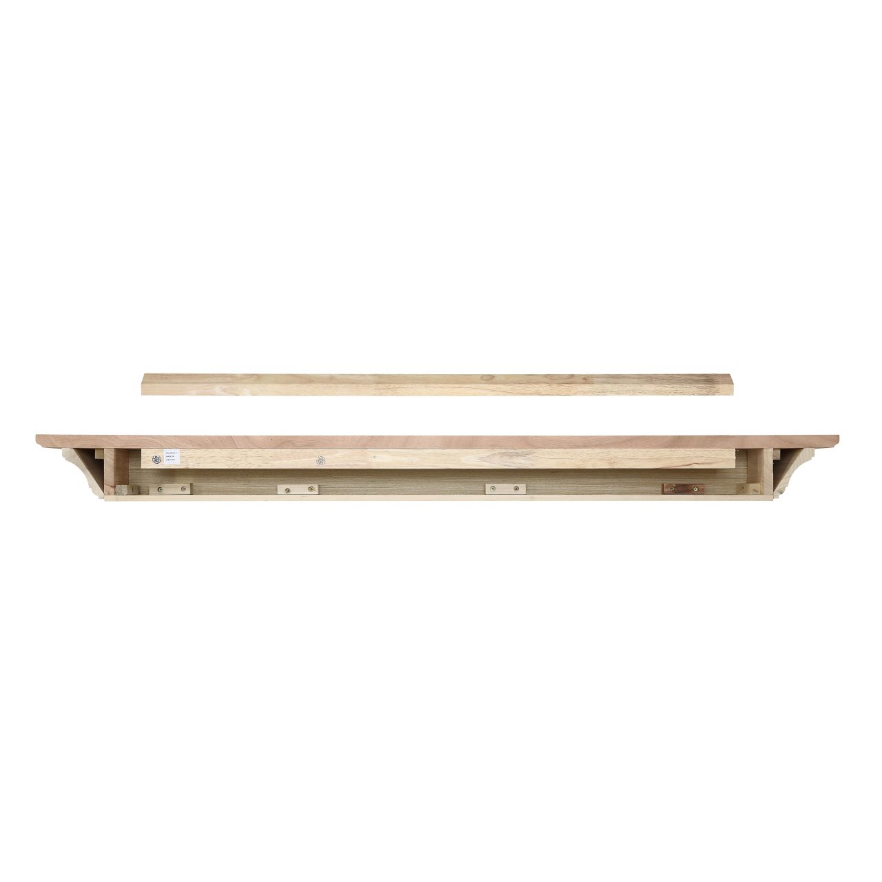 60" Homestead Unfinished Fireplace Shelf by Pearl Mantels