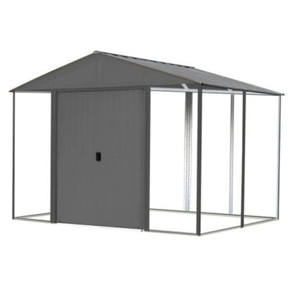Ironwood 8 x 8 Galvanized Steel Hybrid Shed Kit - Anthracite