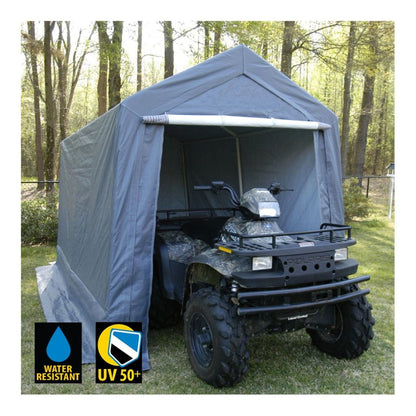 King Canopy  7' x 12' Silver Storage Garage