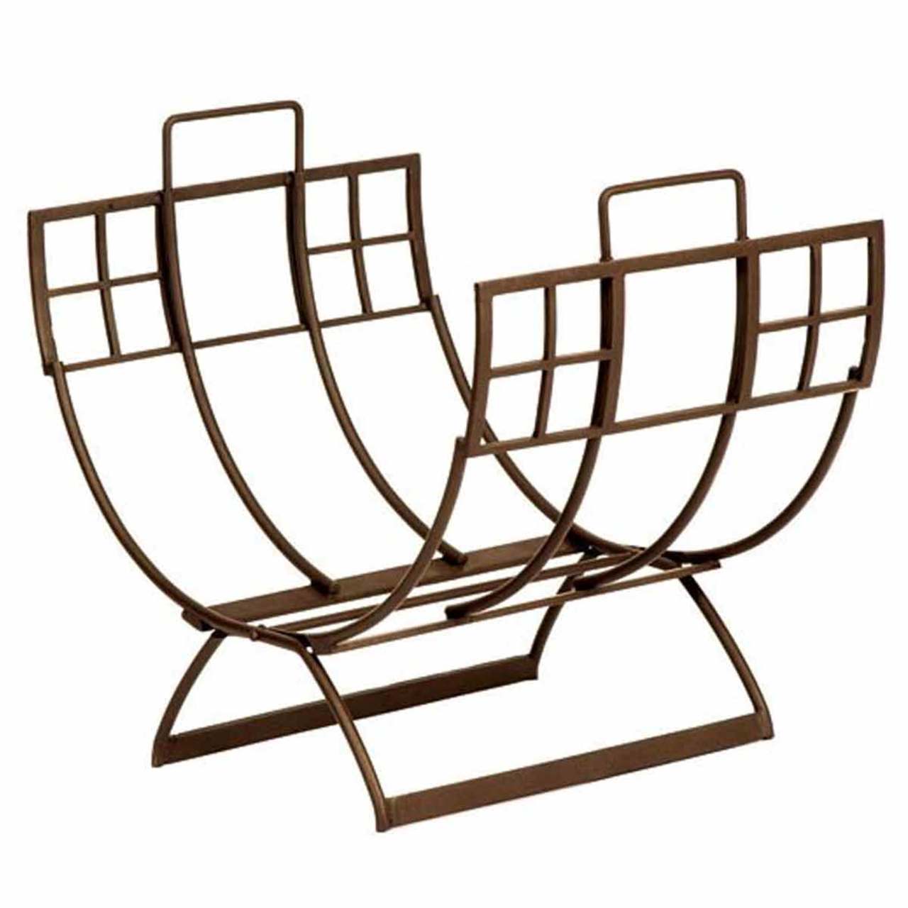 Arts & Craft Log Holder-Roman Bronze