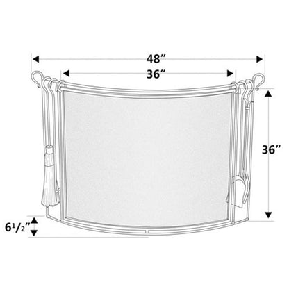 Pilgrim Bowed Screen with Tools - Vintag