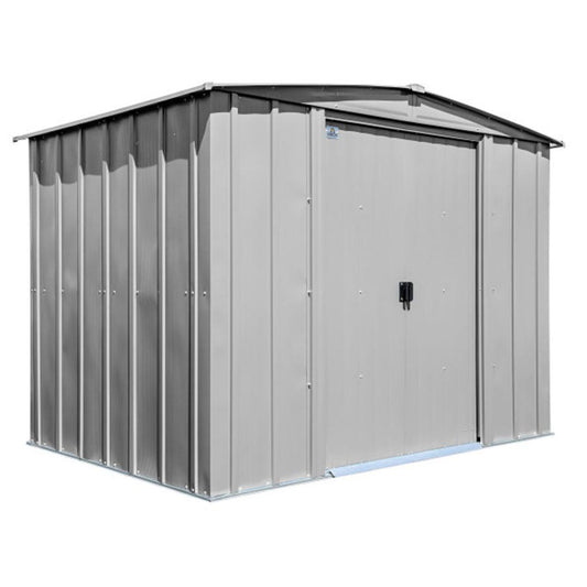 Arrow Classic Steel Storage Shed 8' x 6, Flute Gray