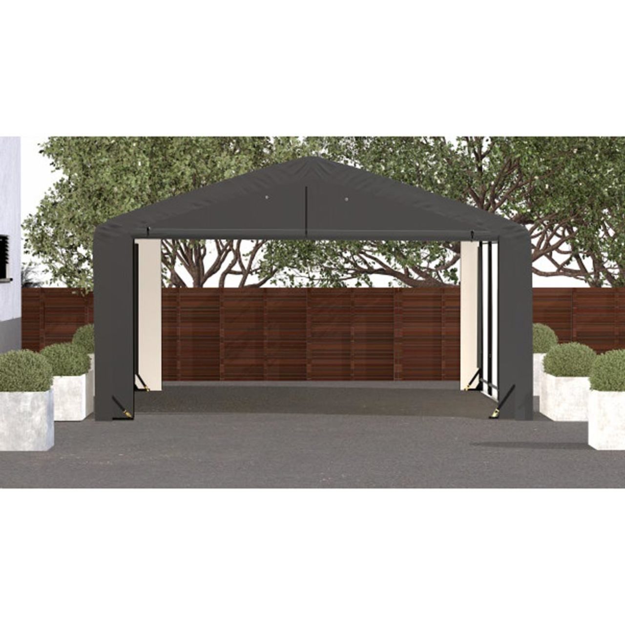 ShelterTube 20' x 23' x 10' Wind & Snow-Load Rated Garage - Gray