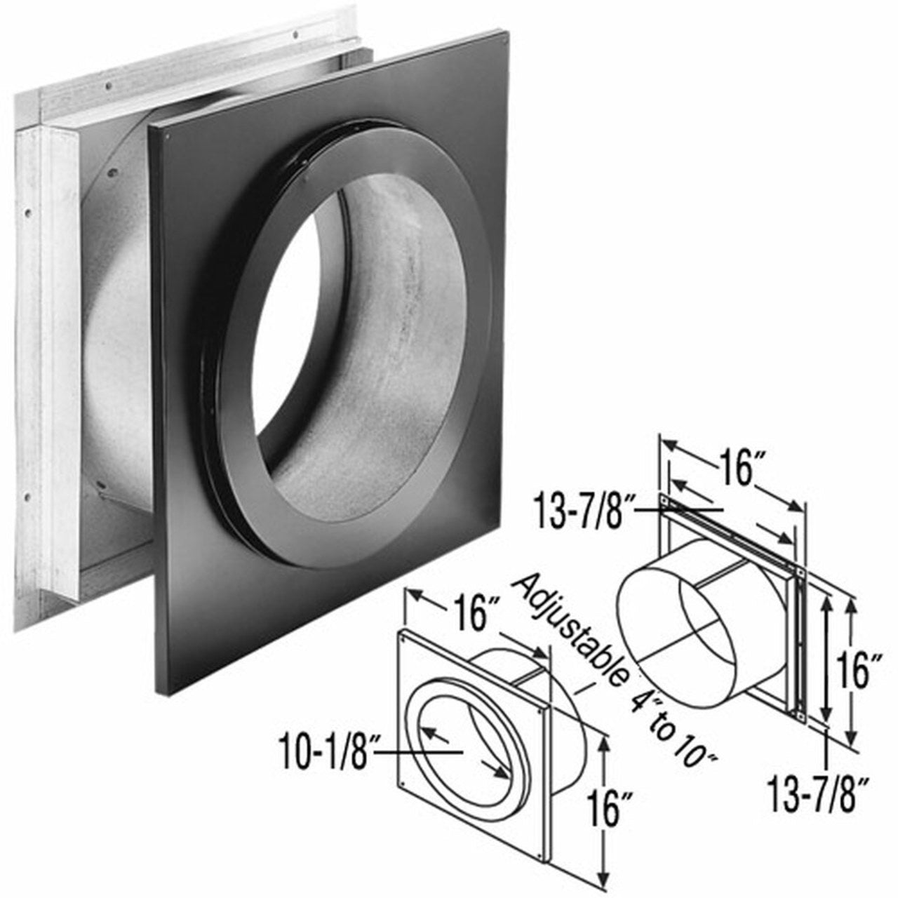 8" DuraTech Wall Thimble - 8DT-WT
