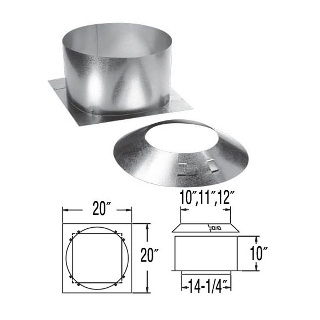 6" to 8" DuraPlus Attic Insulation Shield - 6DP-IS