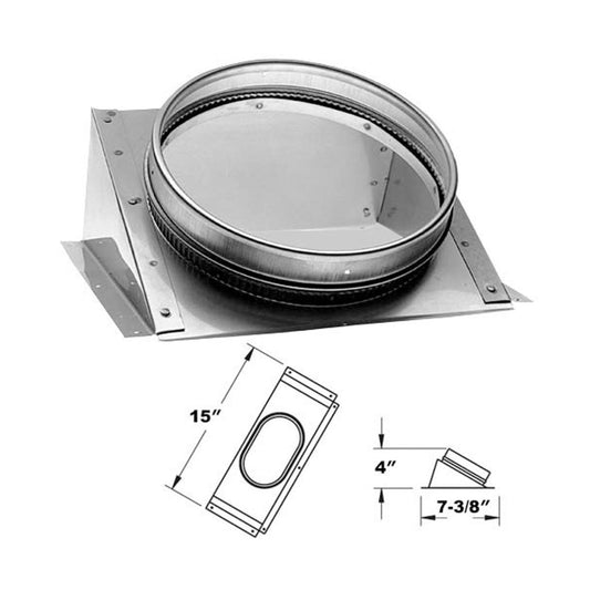 6" DuraLiner 30 Degree Stove Connector - 6DLR-CNO