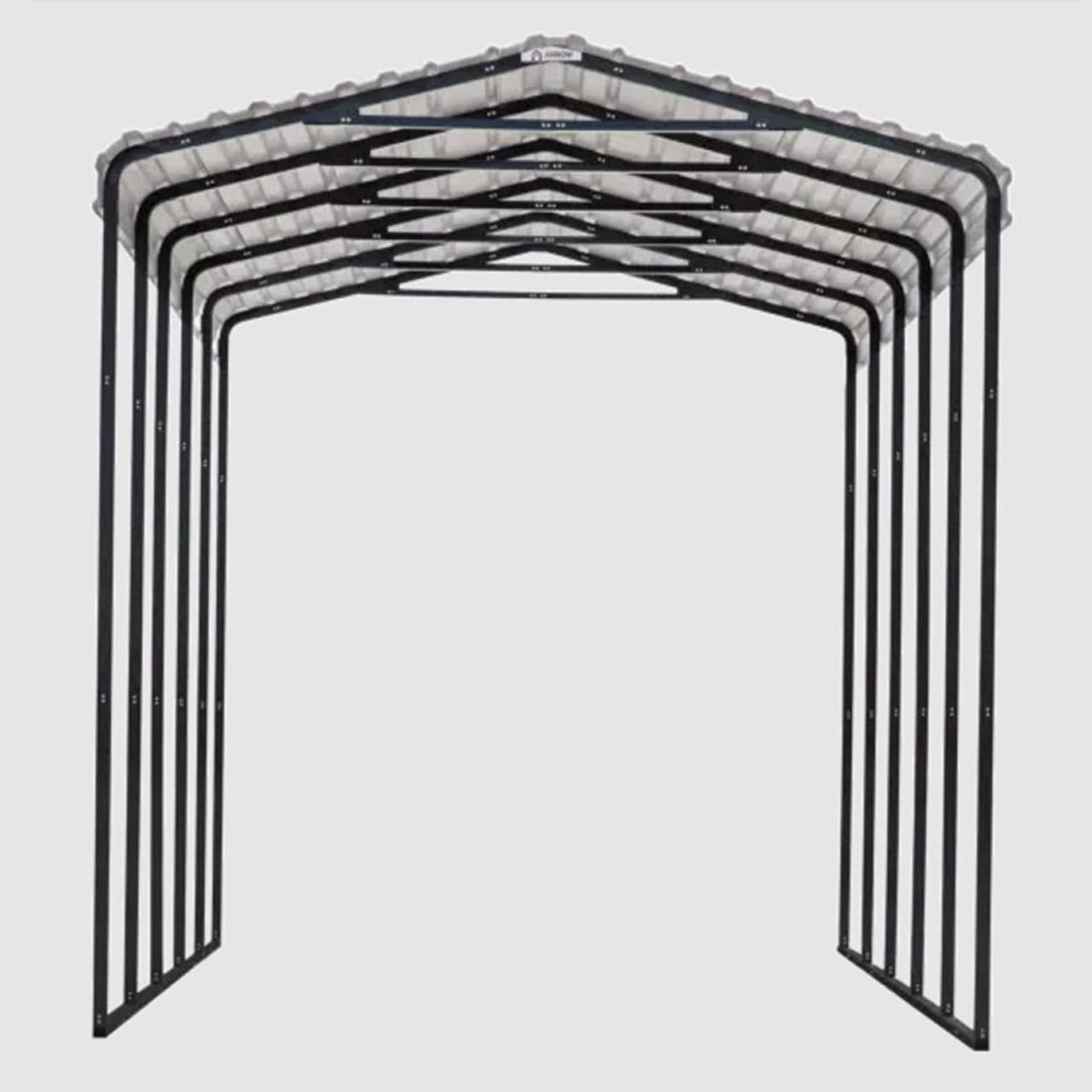 Arrow Carport 12 x 29 x 7 Ft. - Charcoal