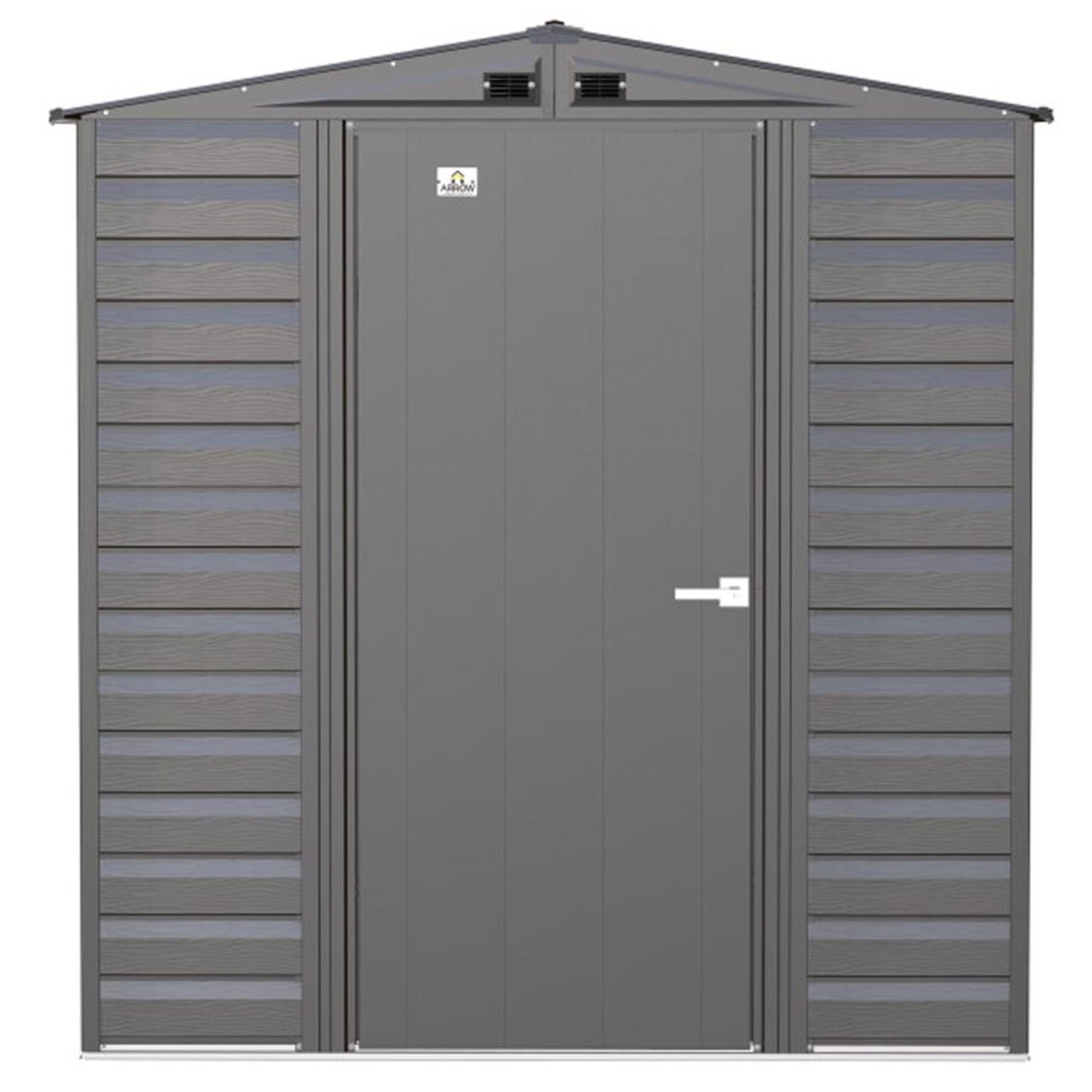 Arrow Select 6' x 7' Steel Storage Shed - Charcoal