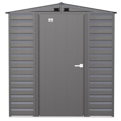 Arrow Select 6' x 7' Steel Storage Shed - Charcoal