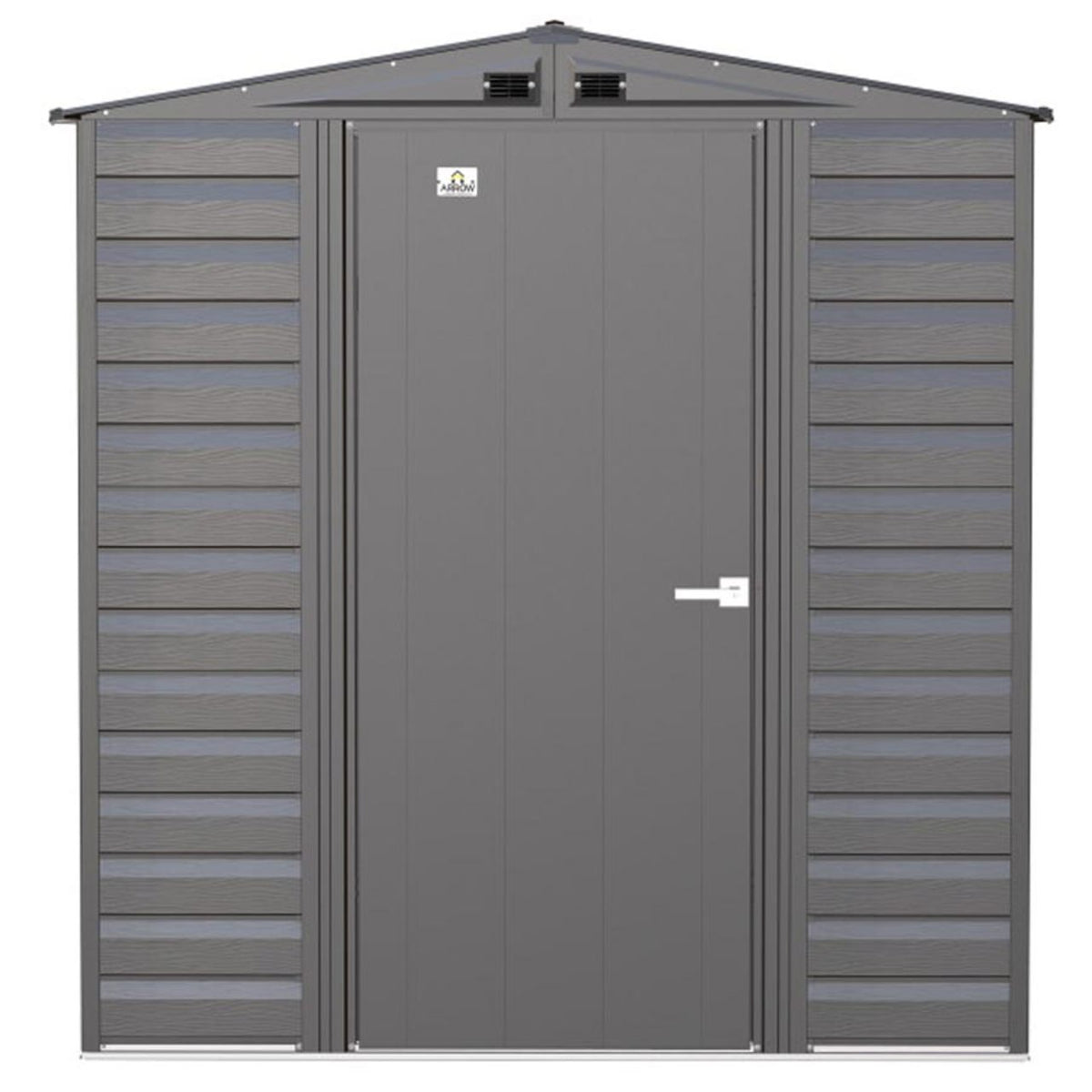 Arrow Select 6' x 7' Steel Storage Shed - Charcoal