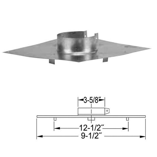 3" Selkirk VP Pellet Vent Pipe Ceiling Support/Firestop - 3VP-CS