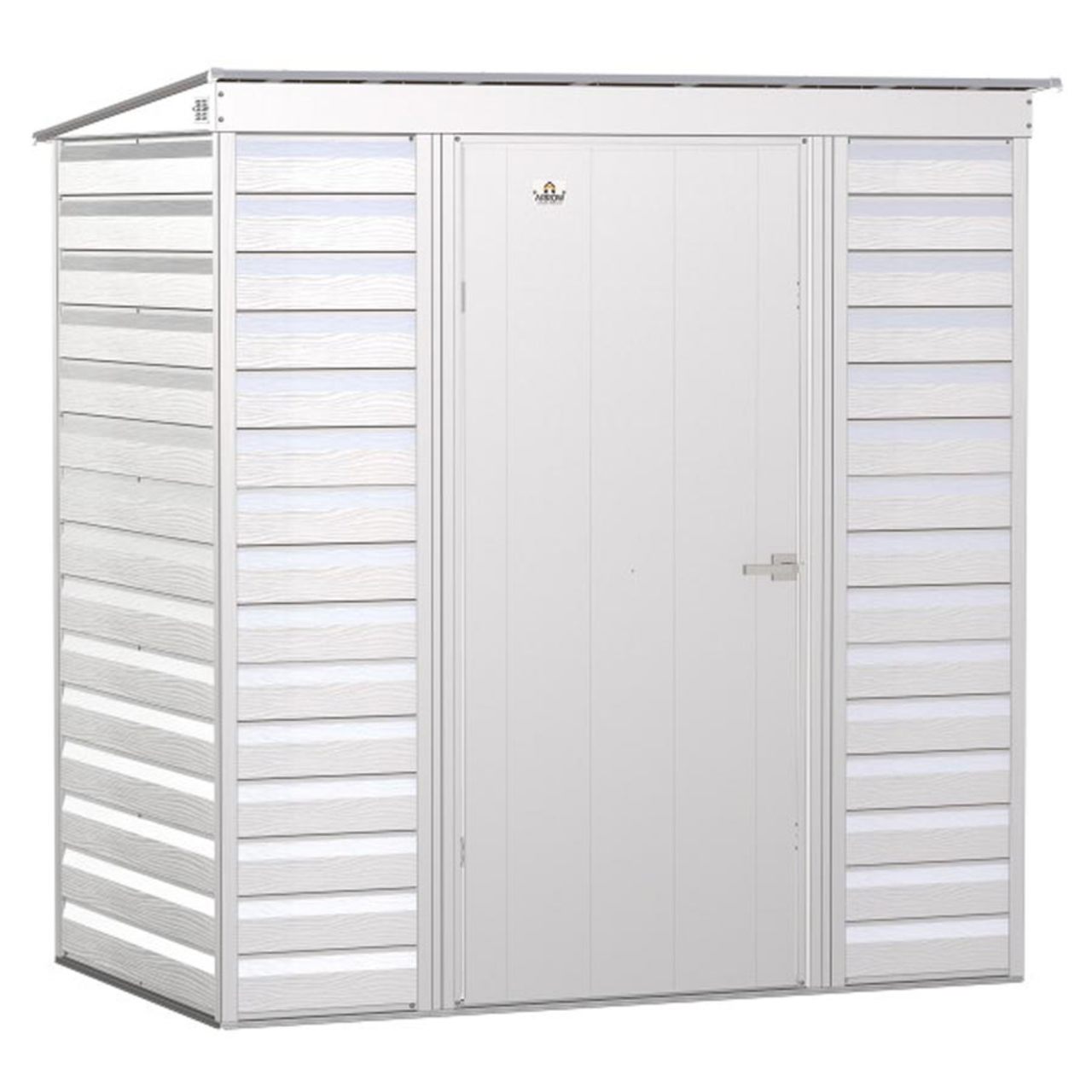 Arrow Select 6' x 4' Steel Storage Shed  -  Flute Gray