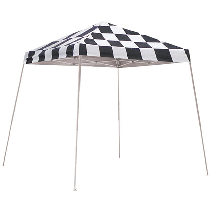 Pop-Up HD 8 x 8 Slant Leg Canopy -  Checkered Flag