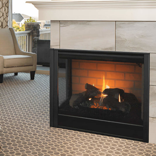 Majestic 36" Left Corner Multi Side Top/Rear Gas Fireplace - LCOR-DV36IN