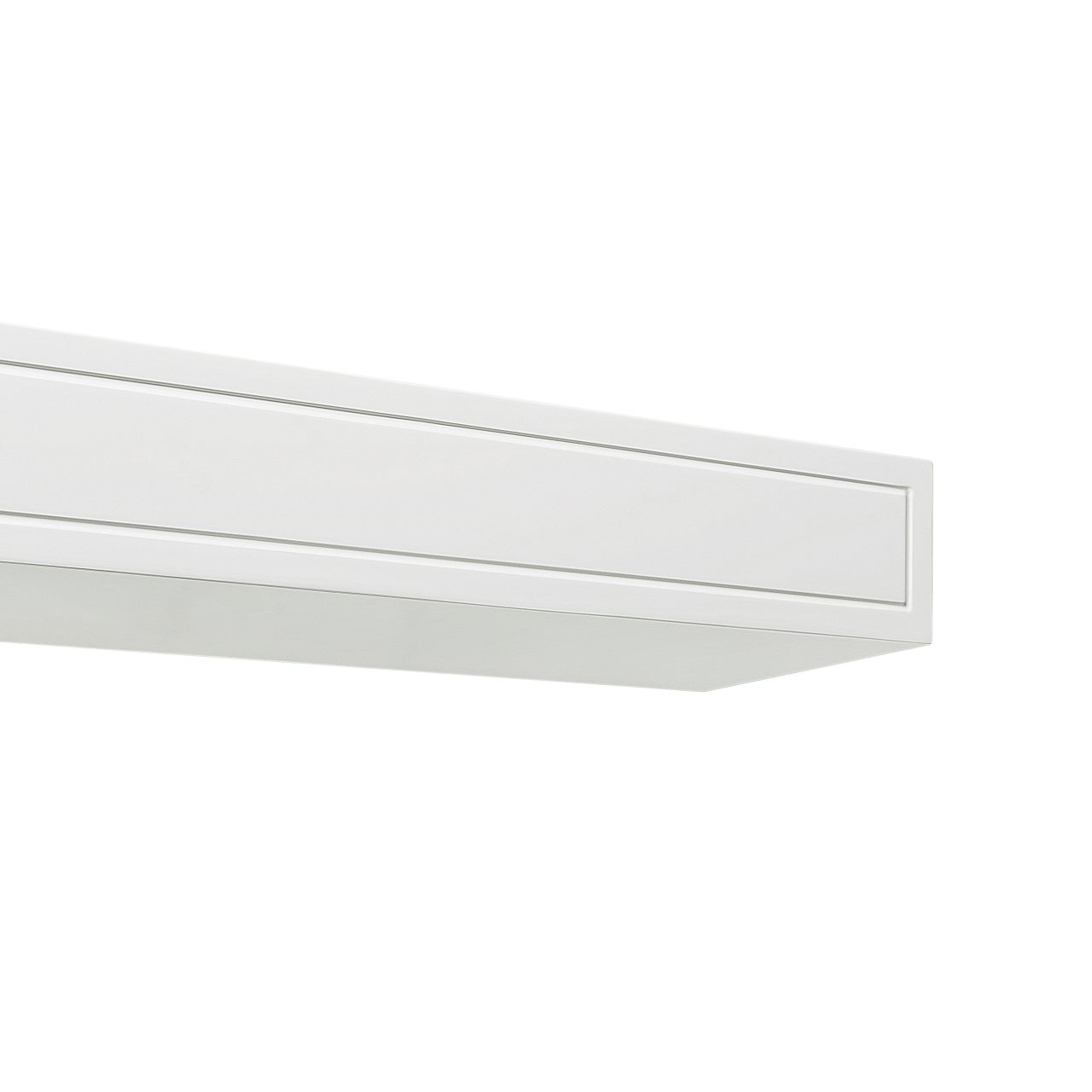 48" Sarah MDF Fireplace Shelf by Pearl Mantels - White Paint Finish