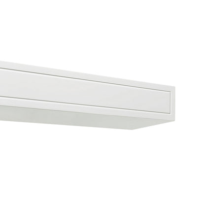 48" Sarah MDF Fireplace Shelf by Pearl Mantels - White Paint Finish