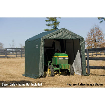 ShelterCoat 10 x  16 Garage With Peak Roof - Green