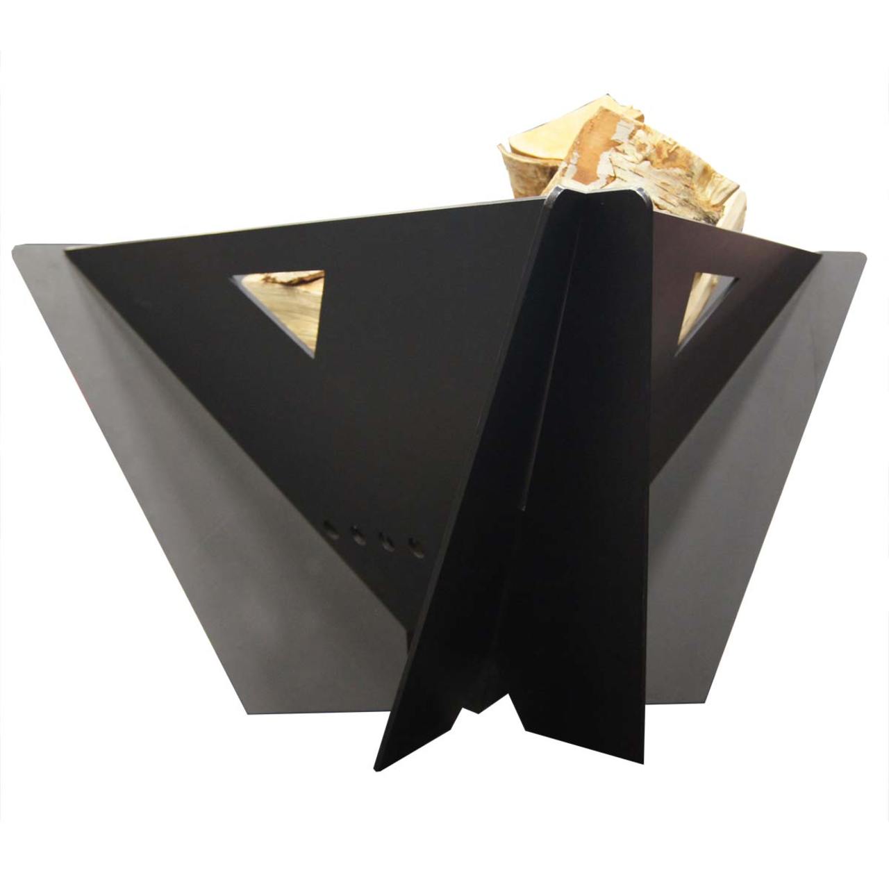 Delta Wood Burning Outdoor Firepit in Black