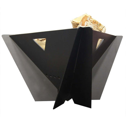 Delta Wood Burning Outdoor Firepit in Black