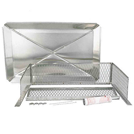 17" x 29" HomeSaver Stainless Multi-Flue Knock Down Cap, 8" High