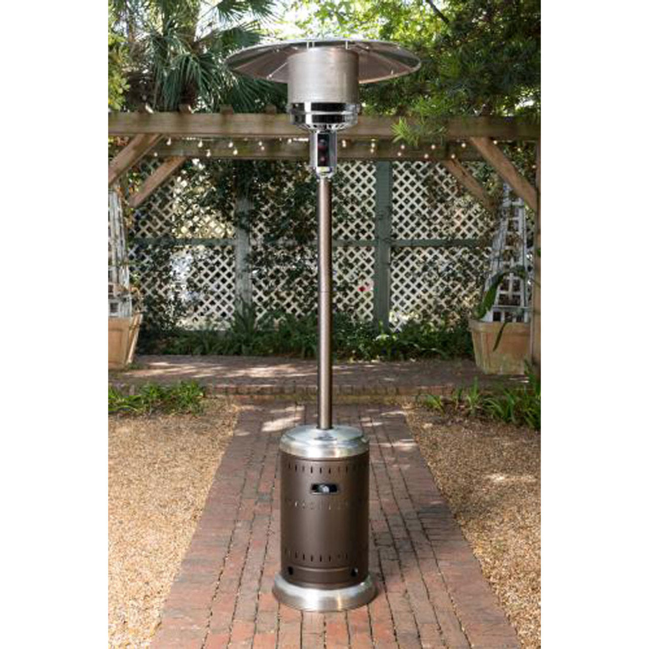 Ash And Stainless Steel Finish Patio Heater