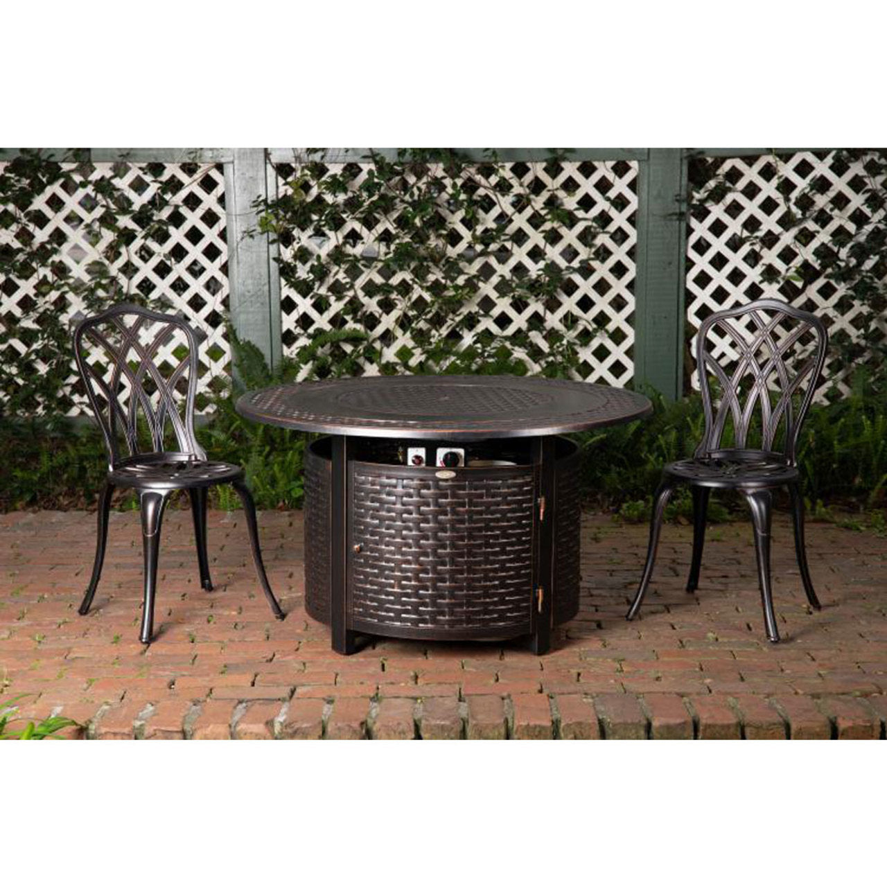 Bellante Woven Aluminum LPG Fire Pit