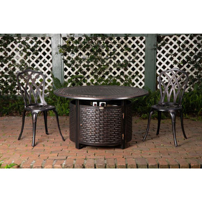 Bellante Woven Aluminum LPG Fire Pit