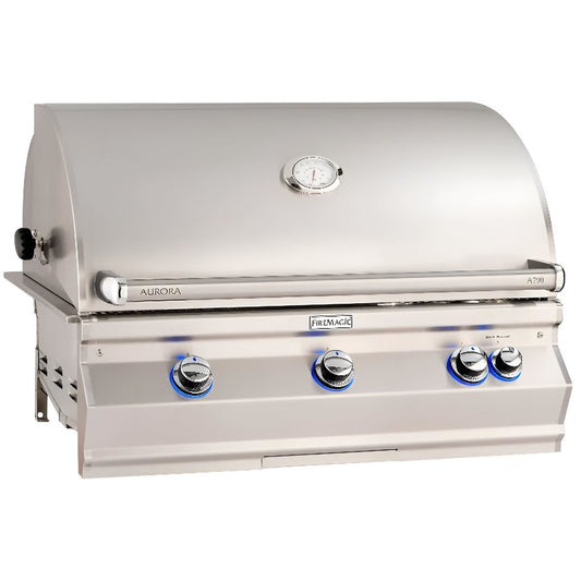 FireMagic A790i Aurora 36" Built-In Grill with Analog Thermometer, NG-LP - A790I7EA