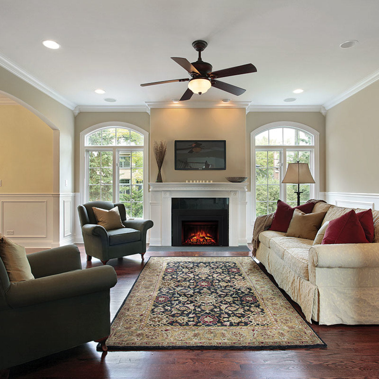 SimpliFire 36" Built-In Traditional Electric Fireplace - SF-BI36-EB
