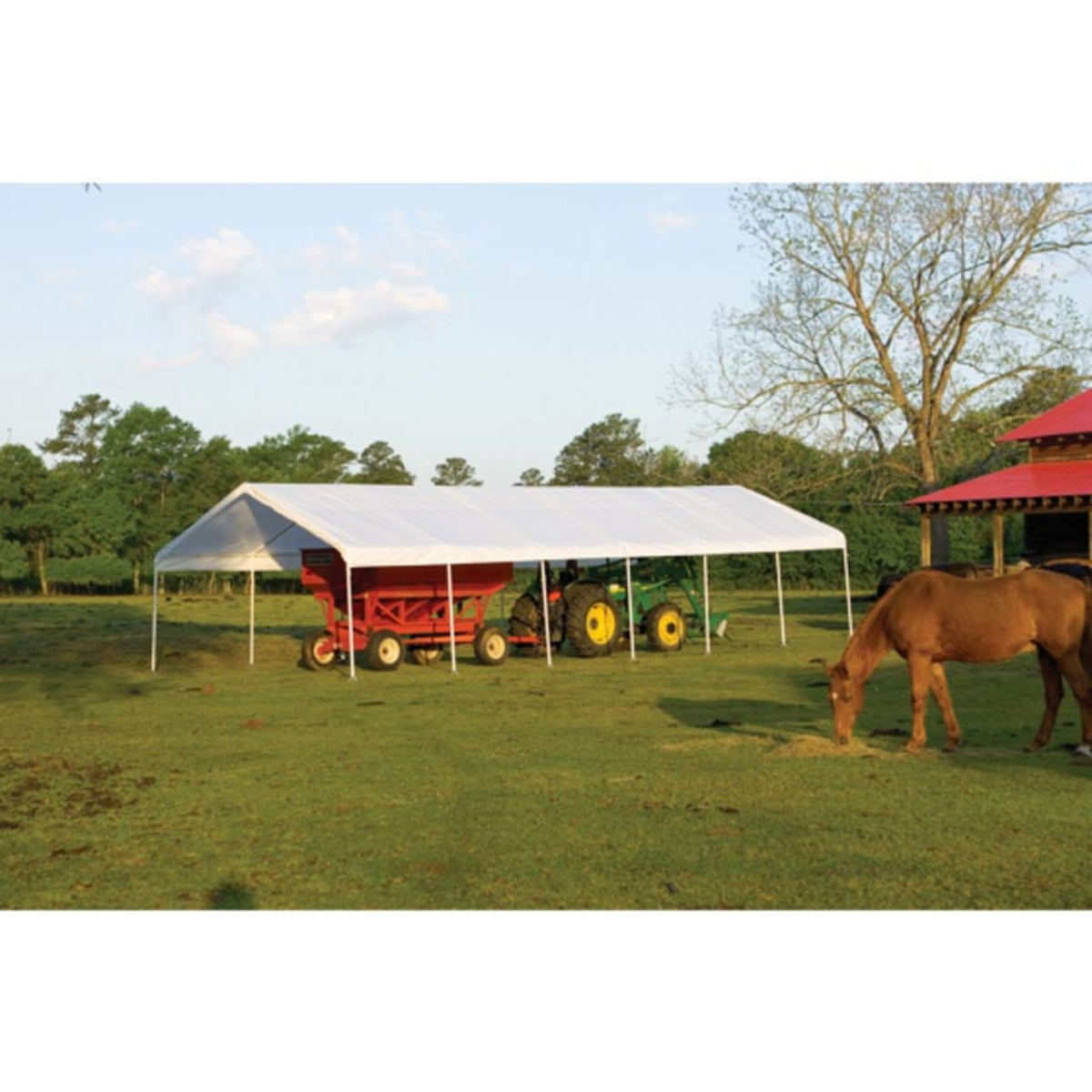 18' x 40' SuperMax Canopy - White