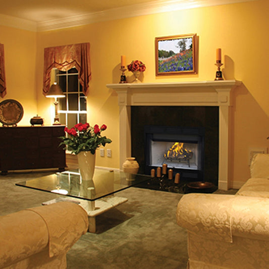 42" Superior Radiant WRT Woodburning Fireplace-Insulated White Stacked Liner