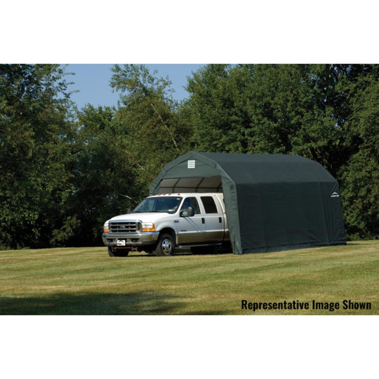 ShelterCoat 12' x  28' Garage Barn - Green - 97253