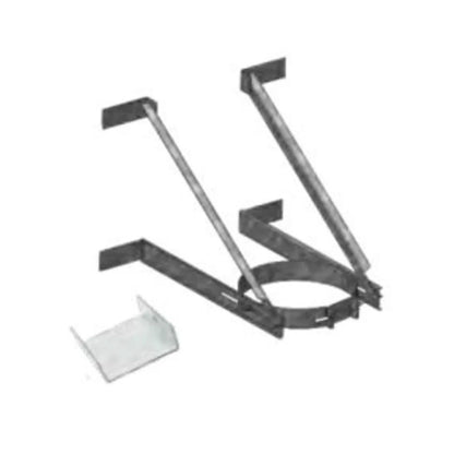 DuraTech 6''-8'' Adjustable Extended Wall Support- Stainless Steel - 6DT-XWS-SS