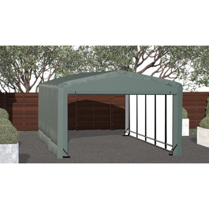 ShelterTube 12 x 23 x 8 Wind & Snow-Load Rated Garage - Green