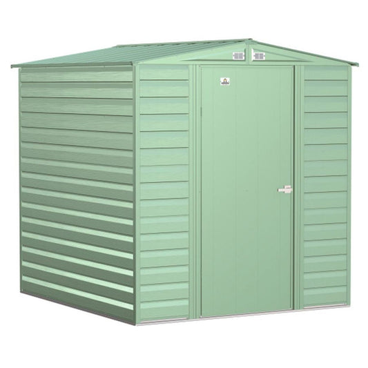 Arrow Select 6' x 7' Steel Storage Shed - Sage Green