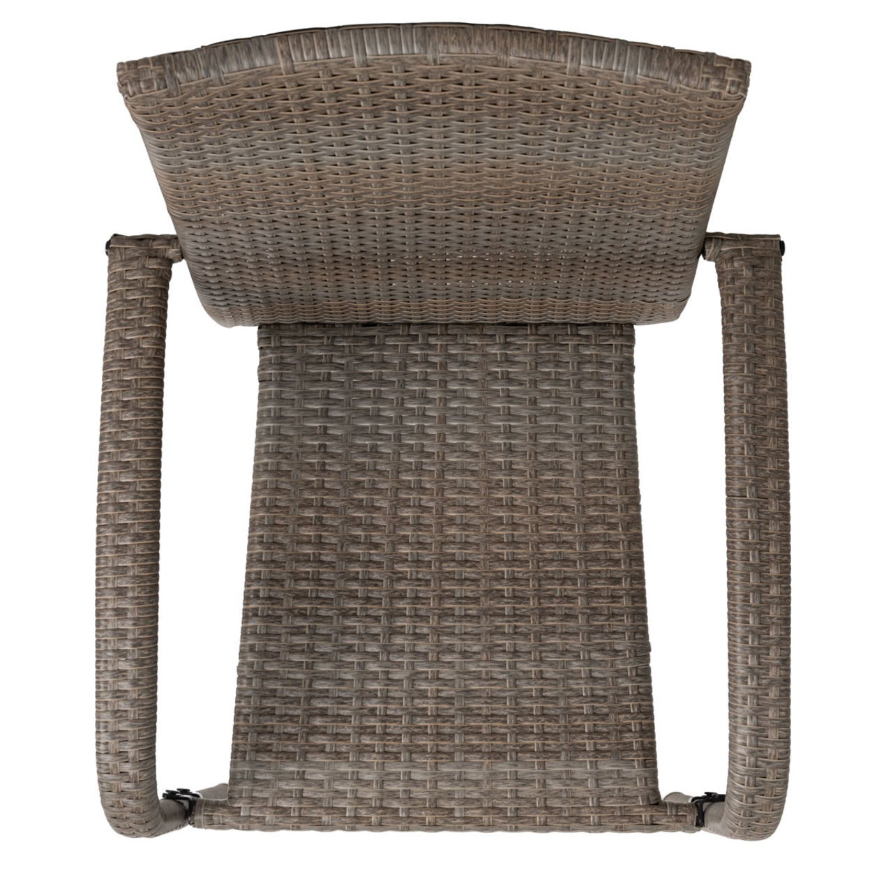 Fire Sense Weathered Gray Morgan Outdoor Wicker Stacking Chair - Set of 2 - 65254 (64529)