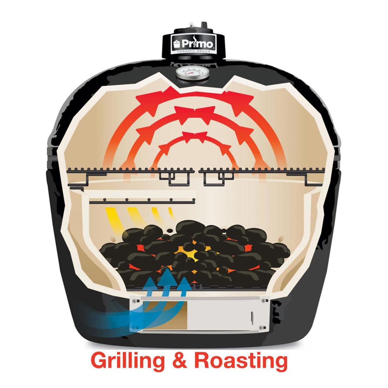 Primo Oval Junior Grill 200 - Black