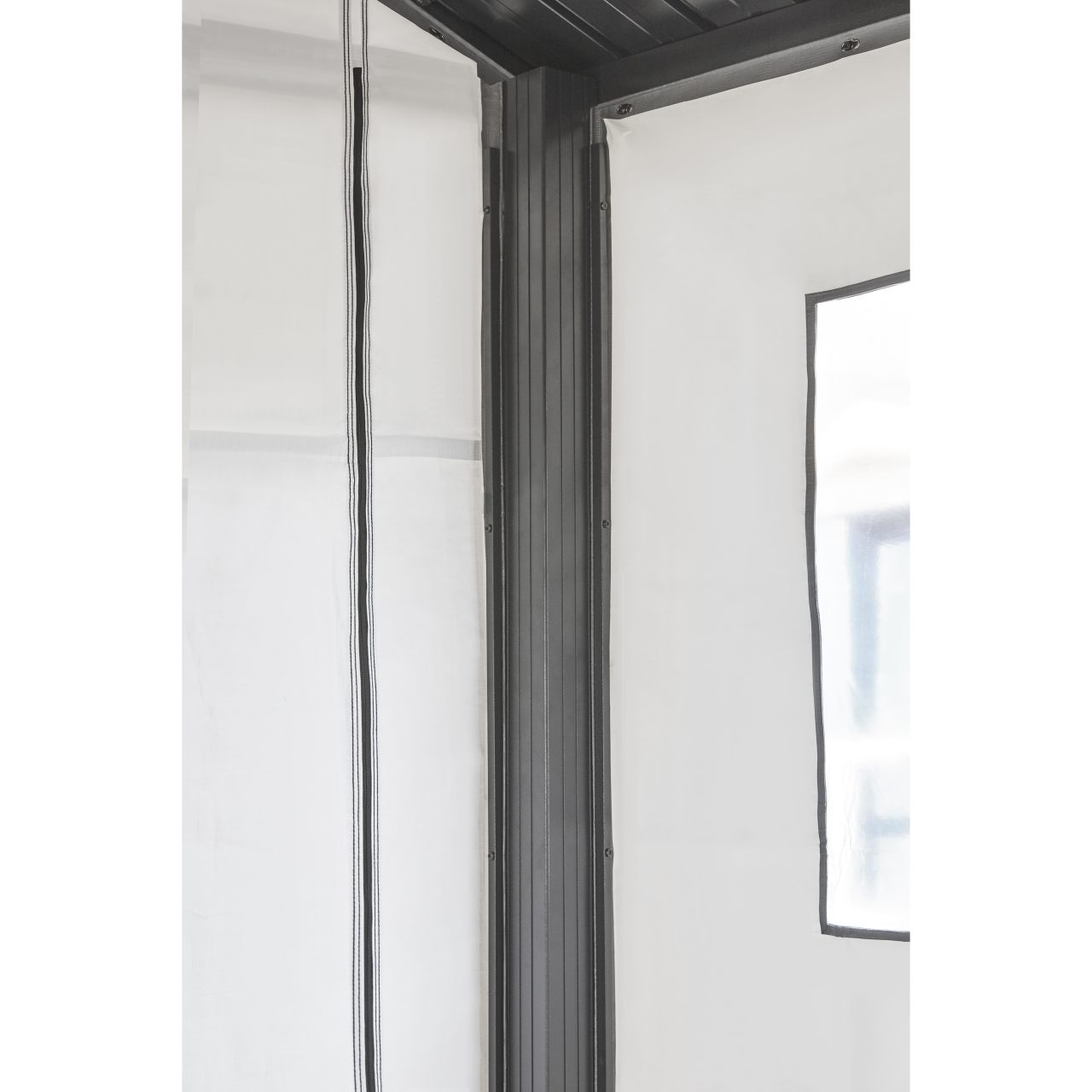 Samara 12' x 20' Carport Enclosure Kit - Gray