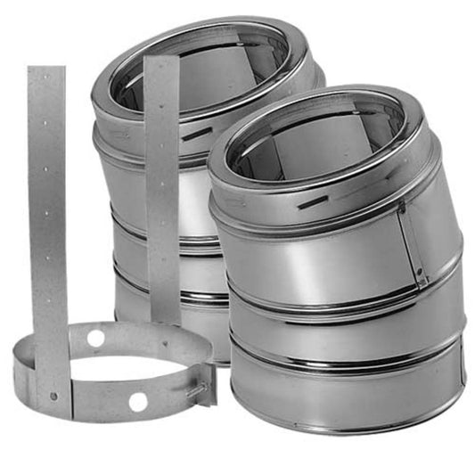 8" DuraTech 15 Degree Stainless Steel Elbow Kit - E15KSS